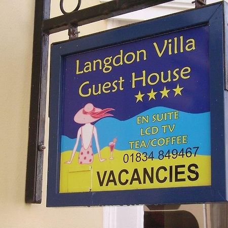 Langdon Villa Guest House Tenby Exterior photo