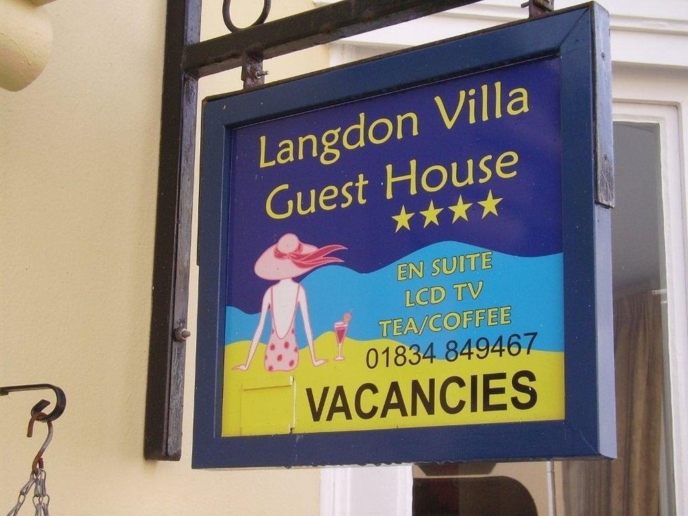 Langdon Villa Guest House Tenby Exterior photo